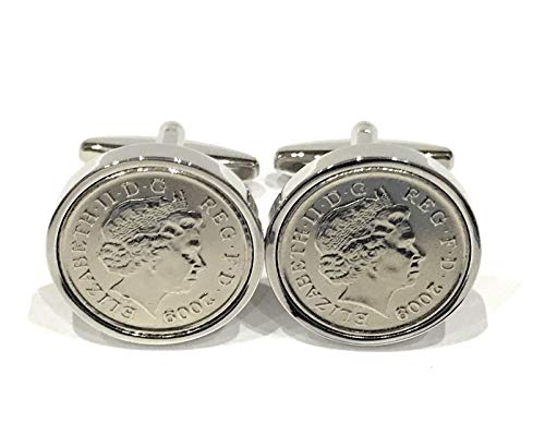 Premium 2010 10th Tin Wedding Anniversary 10 Year Tin Birthday/Anniversary 2010 Coin Cufflinks