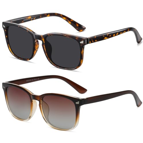 DUSHINE Polarized Sunglasses for Women Classic Retro Style UV400 Protection