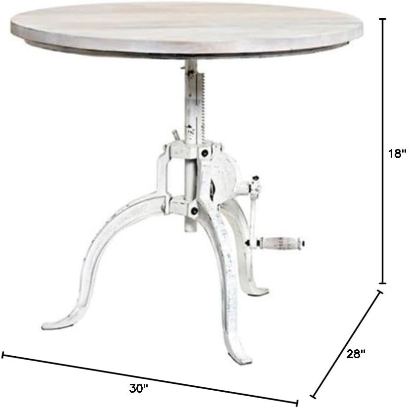 Carolina Classic Riley Adjustable Hi-Lo Coffee Table in Whitewash