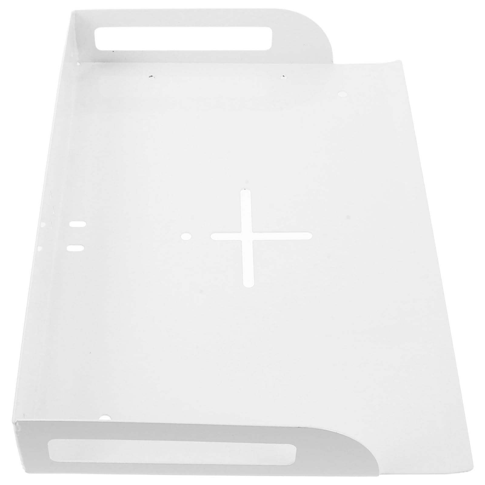 Soporte Metálico Blanco para Cámara y Router Instalación Fácil y Compatibilidad para Oficina y Presentaciones Empresariales