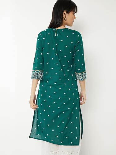 Image of Max Women's Cotton Regular Fit Casual Kurta