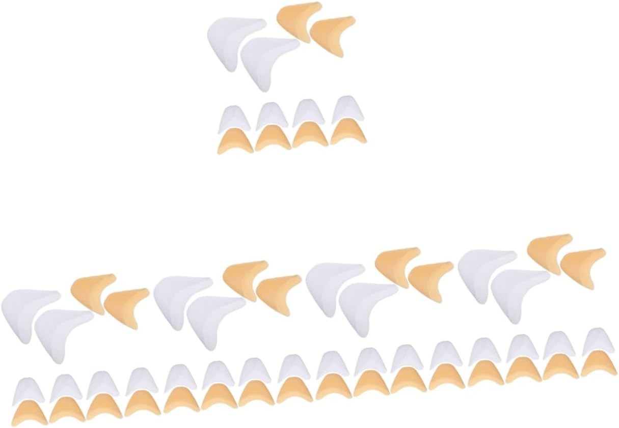 30pairs Silicone Toe Protectors for Ballet Dance Flexible Toe Covers for Pointe Shoes Comfortable Forefoot Pads for Skin Tone Options