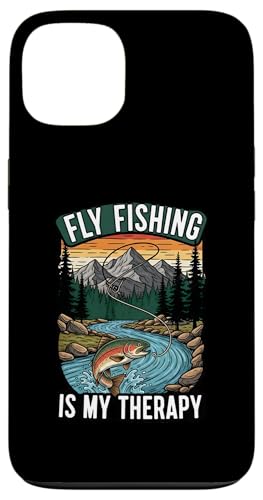 Fly Fishing Is My Therapy Trout Fisherman Angler Nature �X�}�z�P�[�X iPhone 13 �p