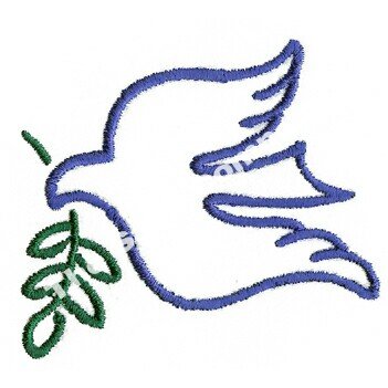 Deluxe Satin Clergy Stole with Embroidered Dove with Olive Branch3