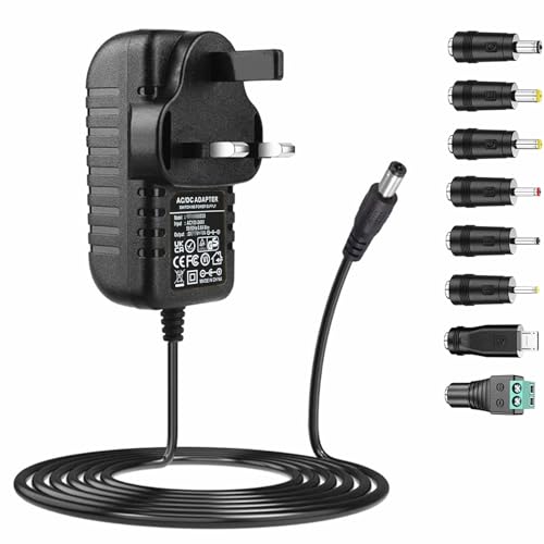 24V AC adapter DC24V 1A power supply AC230V to DC24V 1000mA 500mA 400mA 200mA 100mA power adapter with 8 changeable DC plugs DC24Volt charger inverter transformer 24V AC-DC adapter