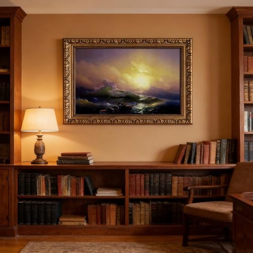 La neuvième vague d'Ivan Aivazovsky : tableau impression sur toile salon - 5