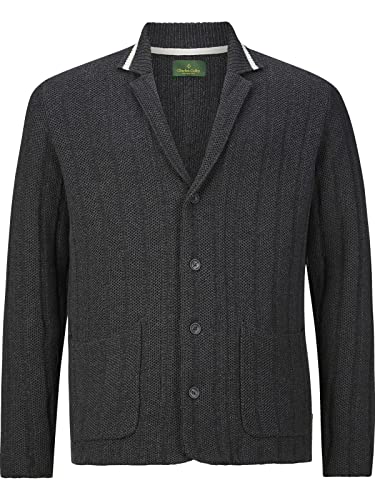 Preisvergleich Produktbild Charles Colby Herren Strickjacke Duke Modest dunkelgrau 3XL (XXXL) - 64 / 66