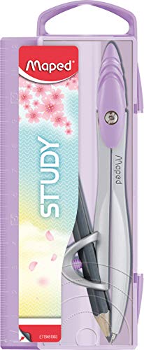 Compasso Escolar Metal Maped com Adaptador Lápis Study