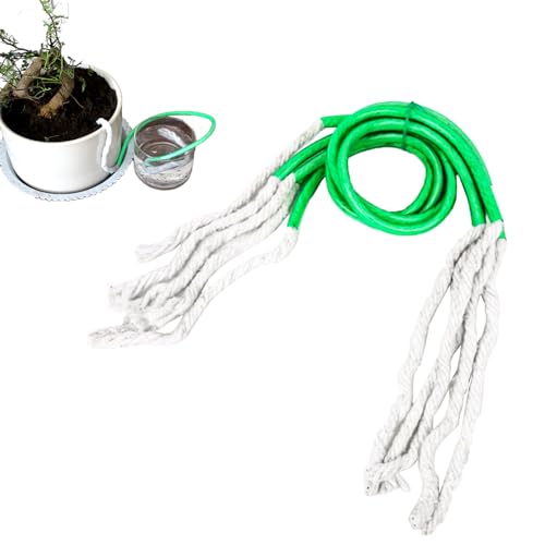 Doyime 自動水やり 植物 【5本入り】 水やり当番 自動給水器 水遣り当番 取り付けやすい 留守 出張 旅行 園芸 盆栽 植木鉢 観葉植物 野菜 綿ロープ 95cm