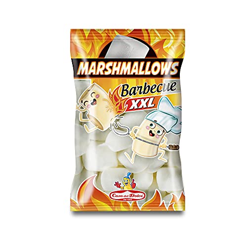 CASA DEL DOLCE Super Barbecue Packet, Marshmallow mit Vanillegeschmack, 350 g, Made in Italy, Laktosefrei, Glutenfrei, Geschenkideen für Geburtstage und Partys Cover