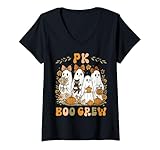 Photo Gallery donna pk boo crew prek teacher, fiocco floreale a forma di civetta per halloween maglietta con collo a v Photo Gallery donna pk boo crew prek teacher, fiocco floreale a forma di civetta per halloween maglietta con collo a v