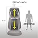 HoMedics, Shiatsu Elite Pro Massage Cushion With Heat | Full Back Kneading Shiatsu or Rolling Massage | Optional Heat & Height Adjustment | Programmed Controller & Integrated Strapping System