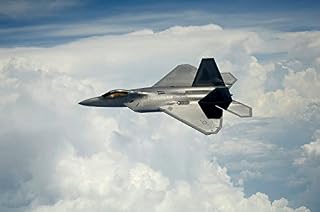 A US Air Force F-22 Raptor aircraft in flight over Maryland Poster Print by Stocktrek Images (17 x 11)
