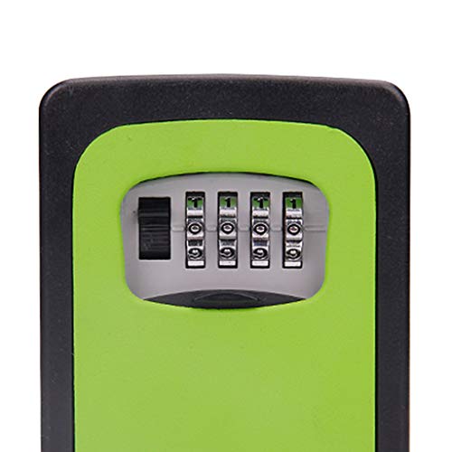 Porta-chaves com compartimento para armazenamento de chave, suporte de parede, combinação de 4 dígit