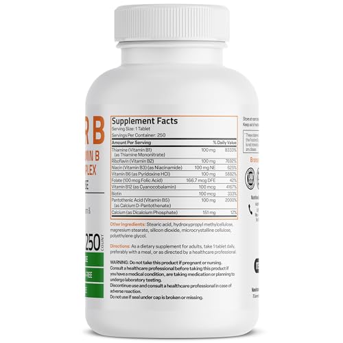 image for Bronson Super B 100 Vitamin B Complex Sustained Release Contains All B