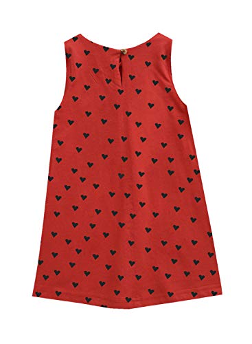 Image of A.T.U.N. (ALL THINGS UBER NICE) Girls Printed Sleeveless Knee Length Casusl Dress with Bow Style