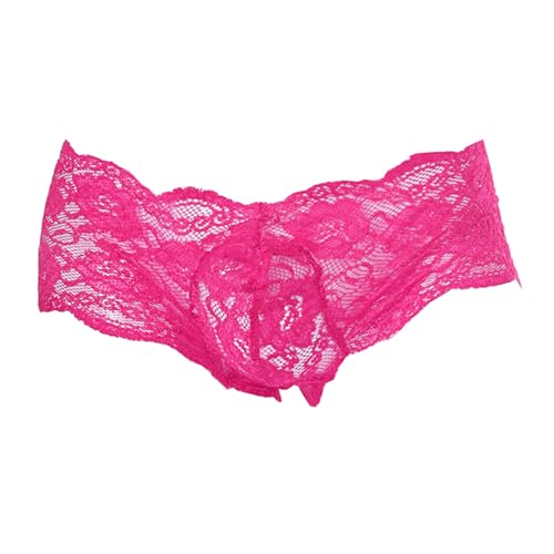 Mens Lace Panties Low Rise Floral Printed Sissy Underwear Sexy Lingerie