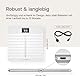 Withings Body Cardio – WLAN-Smart-Waage mit Körperfettwaage, Messung von Herzfrequenz, Gefäßalter, BMI, Körperfett, Muskelmasse und Wasseranteil % - Weiß
