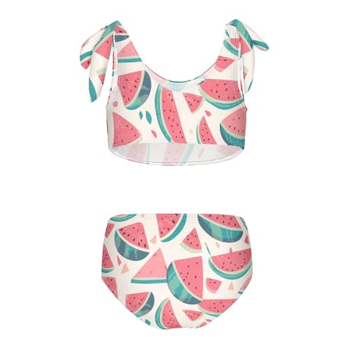 KLL Watermelon Pattern Girl Two Piece Bikini Set Beach Bathing Suit Swimming Suits Cute Shoulder Strap2