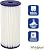 Whirlpool 10" x 4.5" Whole House Water Filter WHKF-WHPLBB, Full Case of 4 Pleated Filters, NSF Certified 20-Micron Rating Reduces Sediment, Fits Most 4.5 inch Diameter Standard Water Filter Housings