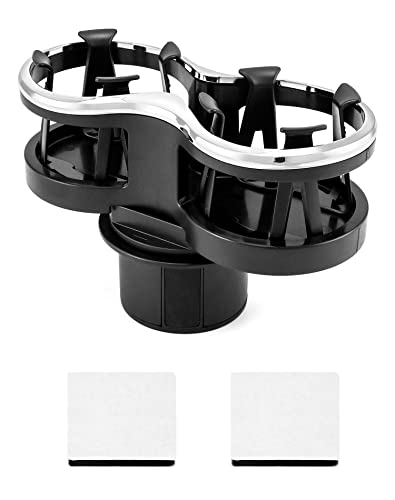 QWORK® Auto Getränkehalter mit Abnehmbarem Basis, Anti-Rutsch Doppel...