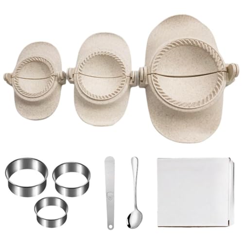Empanada Maker Press, juego grande para hacer albóndigas con cortador de masa, herramienta manual, prensa de molde para albóndigas