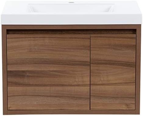 Spring Mill Cabinets Kelby Bathroom Vanity with Sink, 30 Inches, Caramel Mist