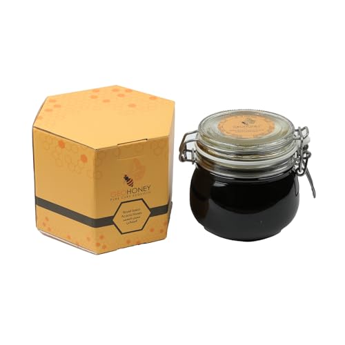 Miel GeoHoney Royal Sumor Acacia 1.5 lb en frasco de vidrio miniatura 1