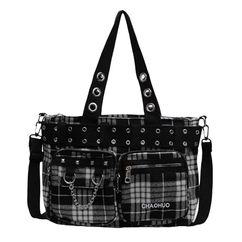 Goth Punk Messenger Bag, Emo Gothic Shoulder Bag