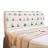 LaoZan Stretch Fabric Kopfteil Staubschutz All-Inclusive-Bett Soft Pack Bettrückenschutz Waschbar (Stil 4,(50-65)*150cm)