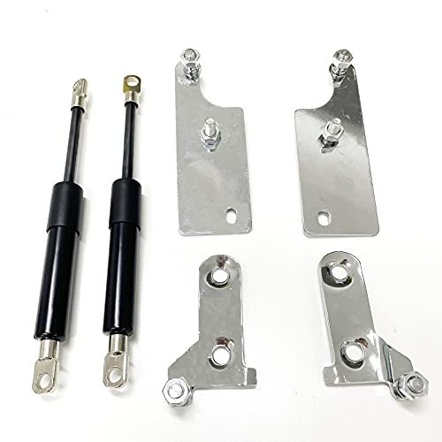 JINGLINGKJ Vérins de coffre pour Hilux GUN125 GUN126 Revo Pickup 2015-2021 Amortisseurs à gaz de hayon de coffre arrière prend en charge deux ans de garantie (noir normal) Cover