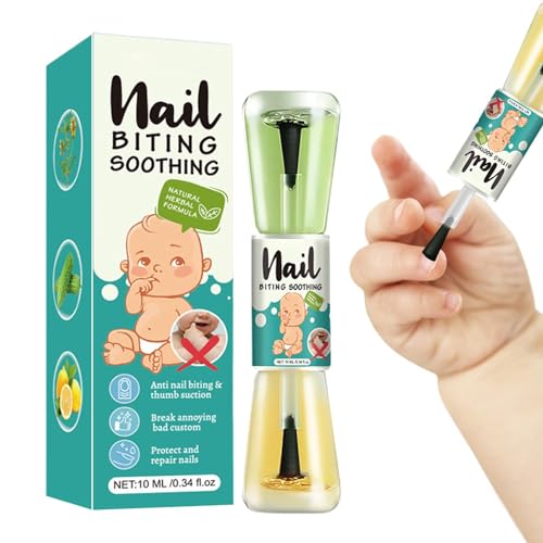 10ml Smalto Amaro Per Unghie Bambini, Smalto Amaro Per Non Mangiarsi Le Unghie, Smalto Anti Rosicchiamento Unghie, Strumento Per La Cura Delle Unghie Per Smettere Di Succhiarsi Il Pollice Per