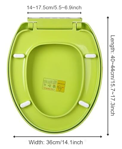 Abattant WC rond vert durable en polypropylène haute densité - 2