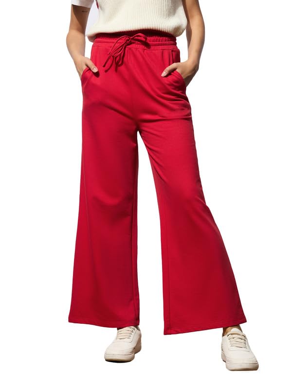 barcino Red Terry Track Pants