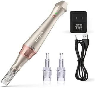 Dr. Pen - E30 Ultima Electric Pen - (Maximum Needle Length 0.25mm) Automatic Dual (Wire/Wireless) Skin Care Microneedling pen with Cartridges – 2 X 12 Pins