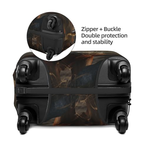 Deer Hunting Season Travel Luggage Cover Suitcase Protector Washable Elastic Suitcase Cover Anti-Scratch Luggage Protector Small Travel Suitcase Baggage Cover Fits 18-32 Inch Suitcase4