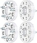 ECCPP 4x hubcenric Wheel Spacers 5 lug 5x4.75 to 5x4.75 12x1.5 66.9mm 1.25' Silver Compatible with 2013-2019 for XTS 2013-2016 for Malibu wheel spacers