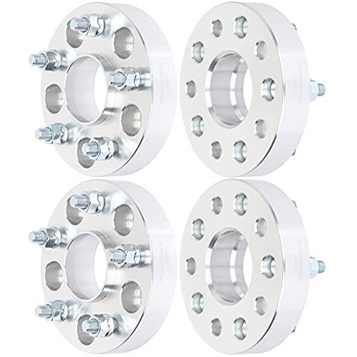 ECCPP 4x hubcenric Wheel Spacers 5 lug 5x4.75 to 5x4.75 12x1.5 66.9mm 1.25" Silver Compatible with 2013-2019 for XTS 2013-2016 for Malibu wheel spacers
