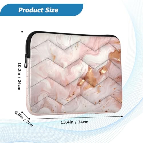 Funda para portátil abstracta rosa dorado para 13-14 pulgadas miniatura 3