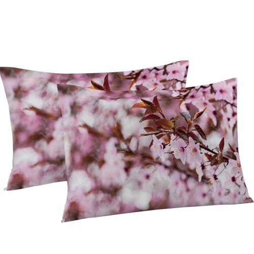 Housse Couette en Microfibre Douce 200x200 Parure Lit Fleur Pêche - 8