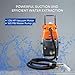 Commercial Heated Carpet & Upholstery Extractor Machine, 160 PSI Hot Water Cleaner, 1.34 HP Vacuum, 149°F Heater, 4.8-Gal and 5.3-Gal Dual Tanks for Auto Detailing, Furniture & Carpet
