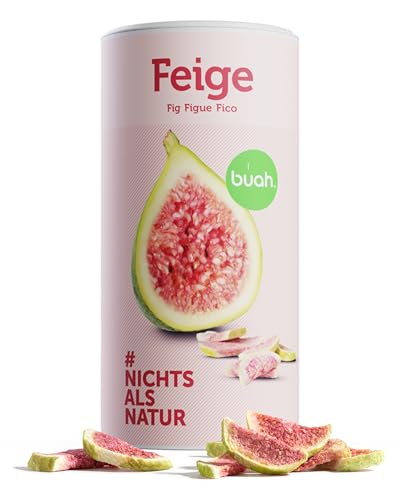 BUAH Gefriergetrocknete Feige | Feigen Chips Als Snack Für Müsli & Desserts | Idealer Süßigkeiten Ersatz | Vegan & ohne Zuckerzusatz | 220g