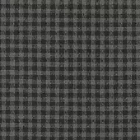 Essex Yarn Dyed Classic Wovens Linen/Cotton - SRK 22110-182 Licorice Gingham Check- Cotton Quilting Fabric