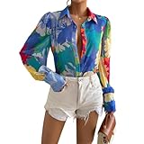 Doux et confortable : fabriqué à partir d'un matériau soyeux, ce chemisier habillé décontracté avec manches lanterne assure une sensation douce et confortable sur votre peau