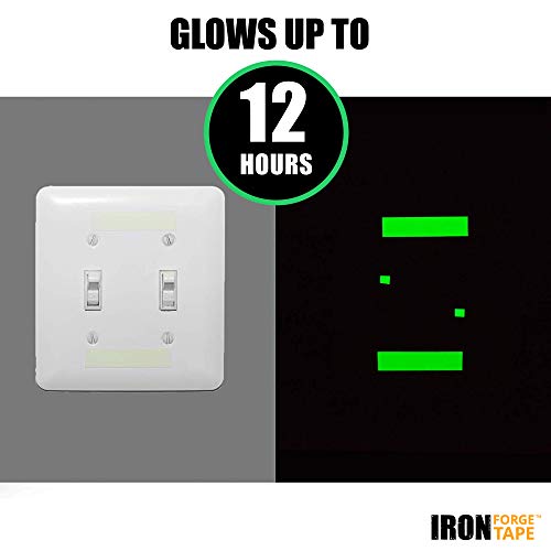 Glow Tape - 1 Inch X 30Ft Vinyl Adhesive Glow-In-The-Dark Tape Roll - Lasts Up To 12 Hours #TOP6