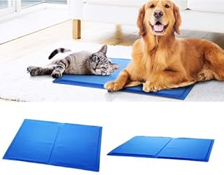 Pet Dog Cat Self Cooling Pressure Activated Gel Mat Cold Ice Non Toxic Cushion Pads Pets Animals Summer Sleeping Mattress Heat Relief Pad 45x60cm