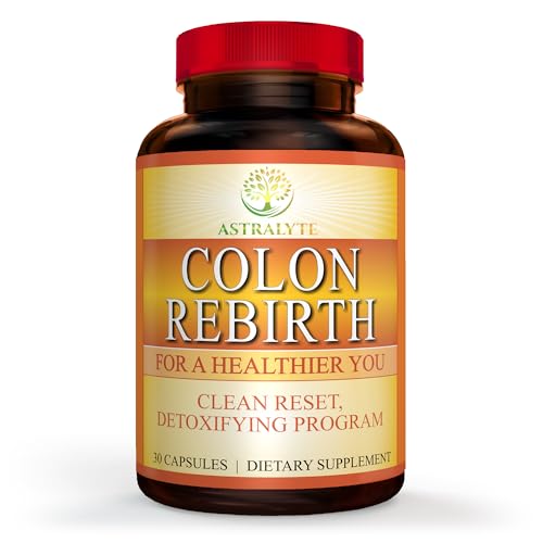 Foto de ASTRALYTE Renacimiento de colon - Clean Reset - Programa de desintoxicación de colon - CASCARA Sagrada- Hoja de sena - Cáscara de PSYLLIUM - Linaza - Aloe Vera - Estimulador del intestino inferior (imagen 2)