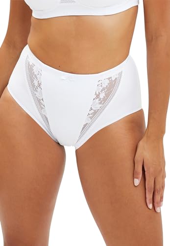 SANS COMPLEXE – Jeanne – Formende Hochgeschnittene Hose – Baumwolle – Damen – Weiß - 36/38 SANS COMPLEXE – Jeanne – Formende Hochgeschnittene Hose – Baumwolle – Damen – Weiß - 36/38