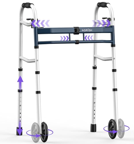 Agrish Narrow Walkers for Seniors, Adjustable Width...