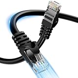 Transmission haut débit 10 Gbps : vitesse de transfert jusqu'à 10 Gbps, bande passante 550 MHz. Surpasse les câbles Cat5e, prend en charge l'Ethernet 10 Gigabit, rétrocompatible Cat5/Cat5e, répond aux besoins de streaming 4K/8K, jeux sans latence et transferts de fichiers volumineux